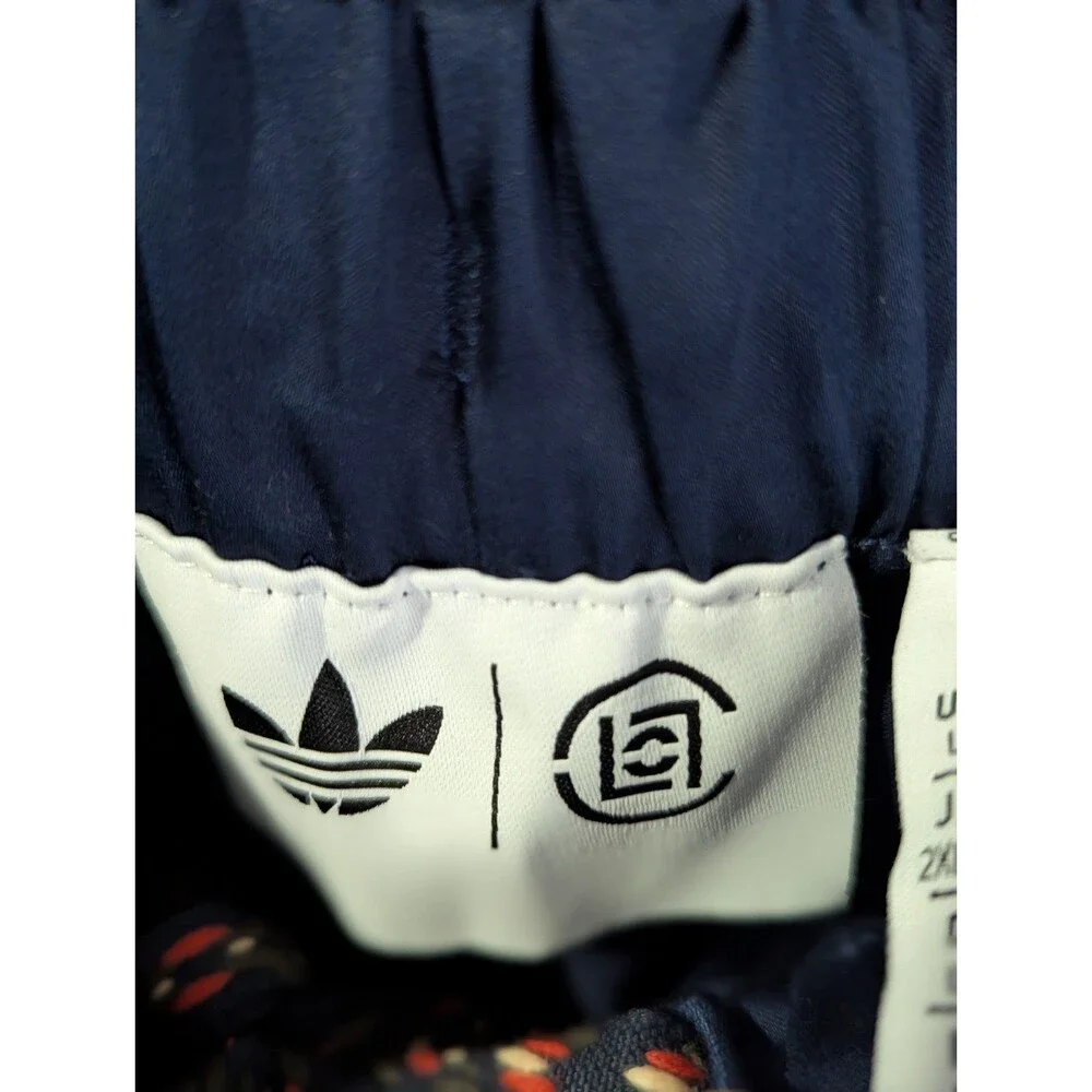 Men Adidas Originals Crochet Shorts x CLOT by Edison Chen Dark Blue Limited SZ L